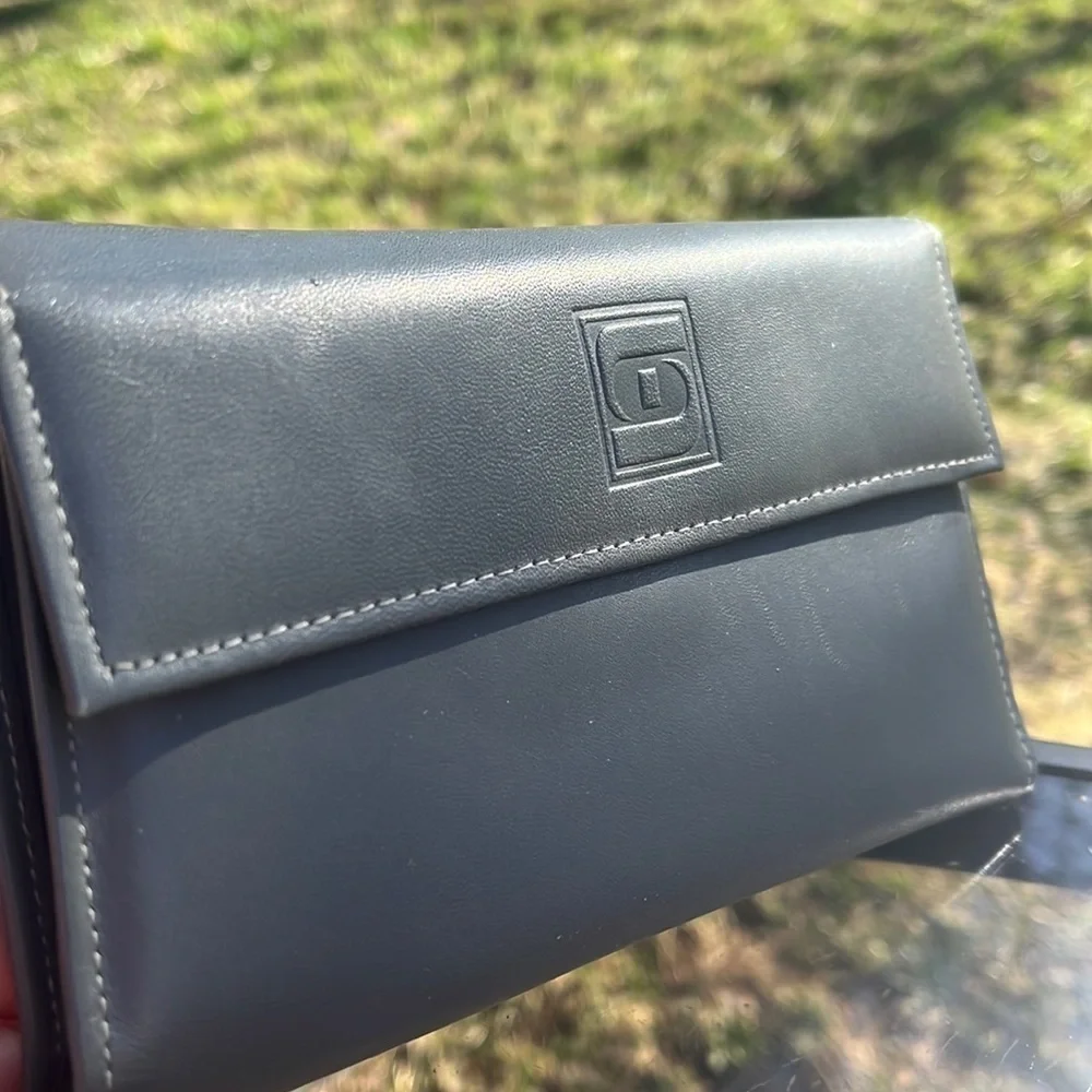 Di Lido Wallet Nappa Soft Cowhide Vintage gray leather
